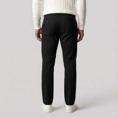 Black Chinos with Regular Fit and Straight Legs