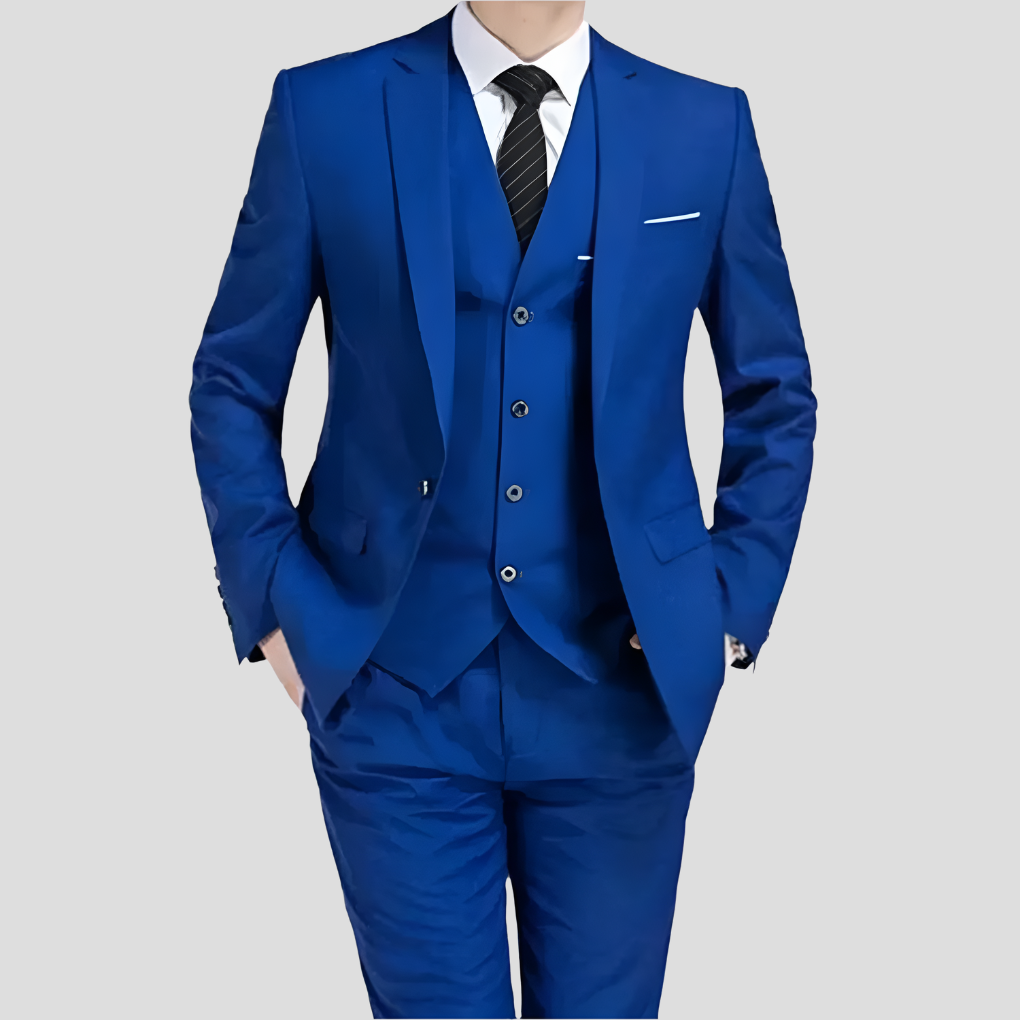 Black Three-Piece Men's Suit