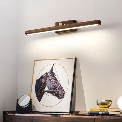 MysticWood Wall Lamp – Black Walnut with LED Lighting