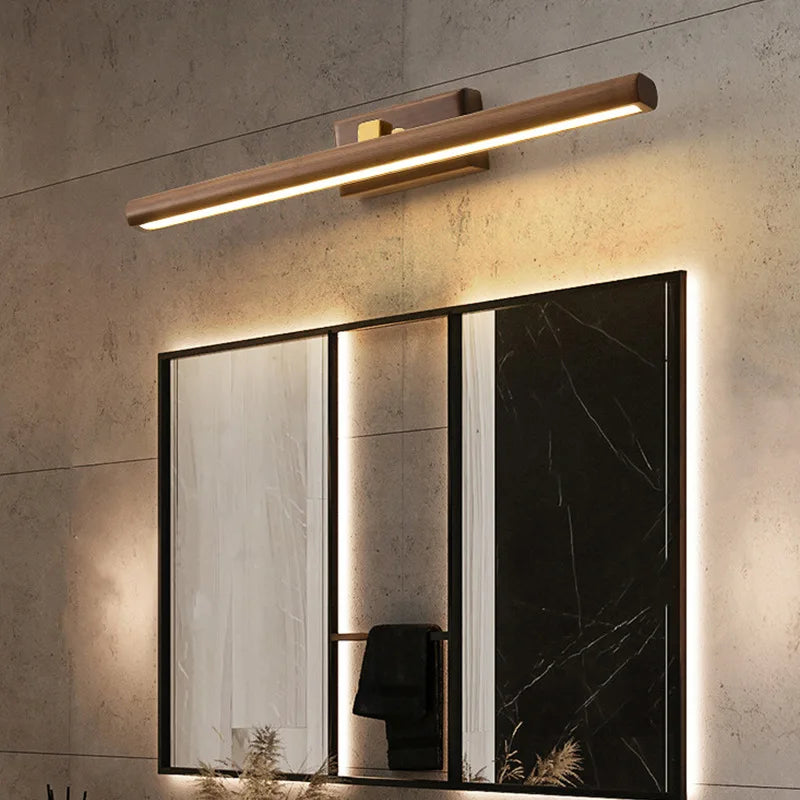 MysticWood Wall Lamp – Black Walnut with LED Lighting