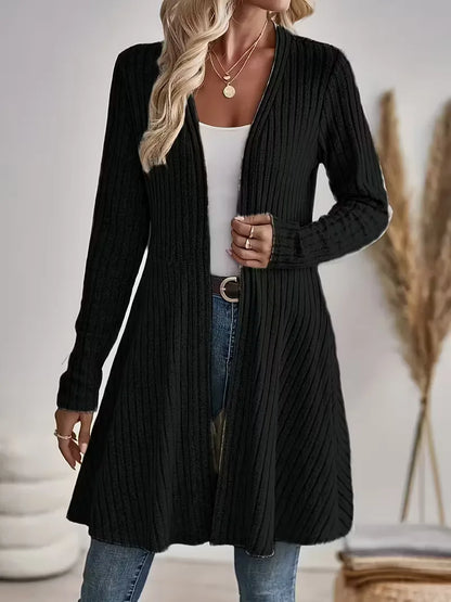 Black cardigan with V-neck