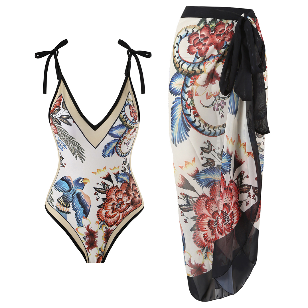 Costume da bagno vintage con volant