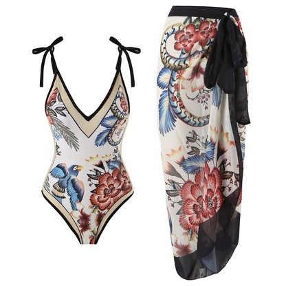 Costume da bagno vintage con volant