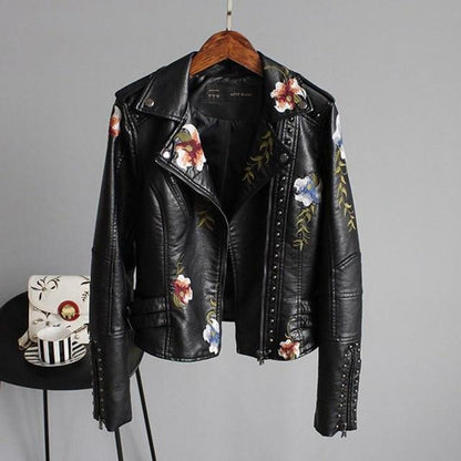 Lucina - Women's Jacket with Floral Print