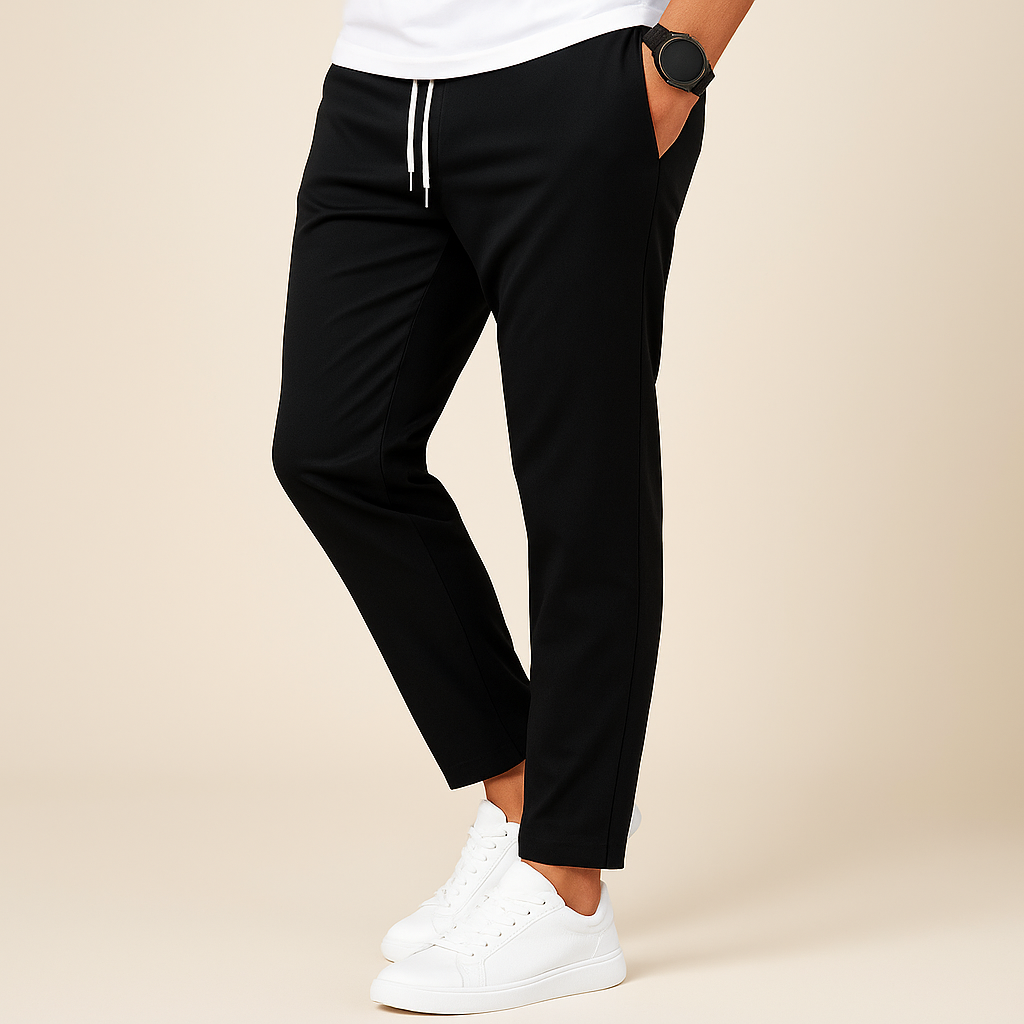 Men's Slim Fit Drawstring Trousers
