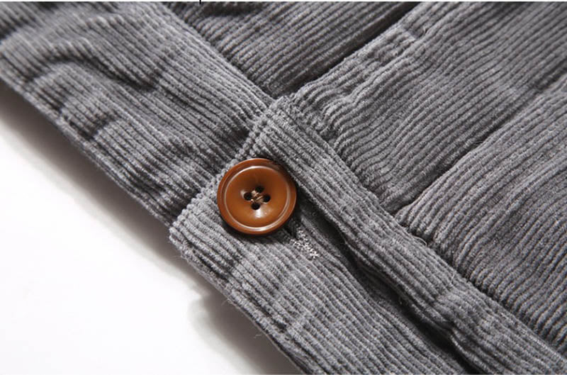 Blake | Trendy corduroy men's jacket with fur lining
