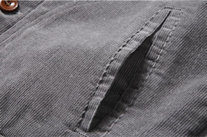 Blake | Trendy corduroy men's jacket with fur lining