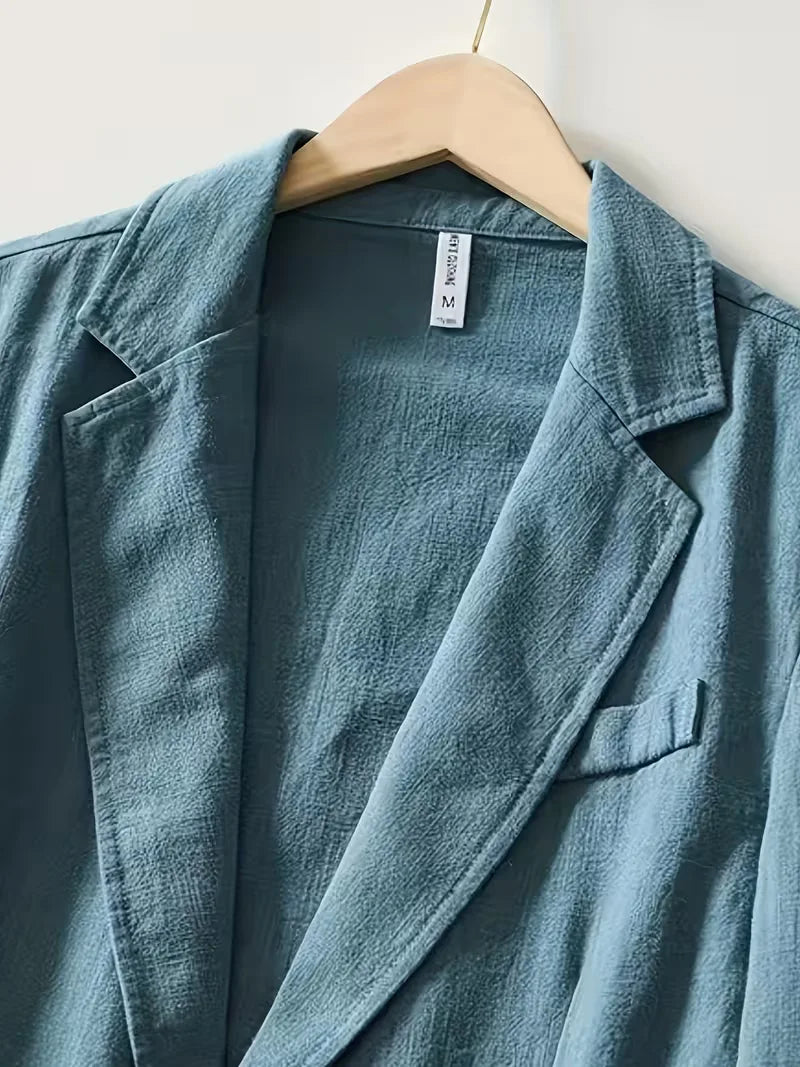 Blazer with Notched Lapel