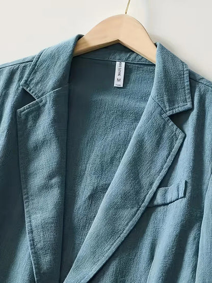 Blazer with Notched Lapel