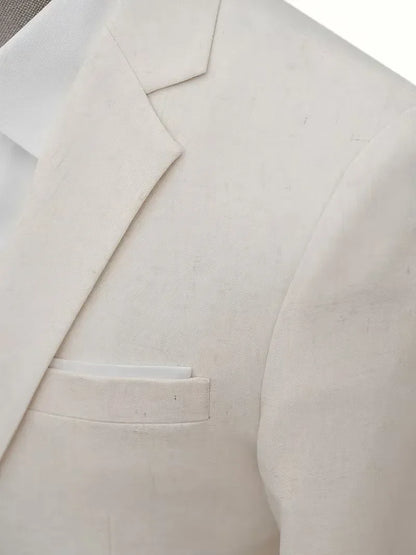 Blazer with V-neck and buttons