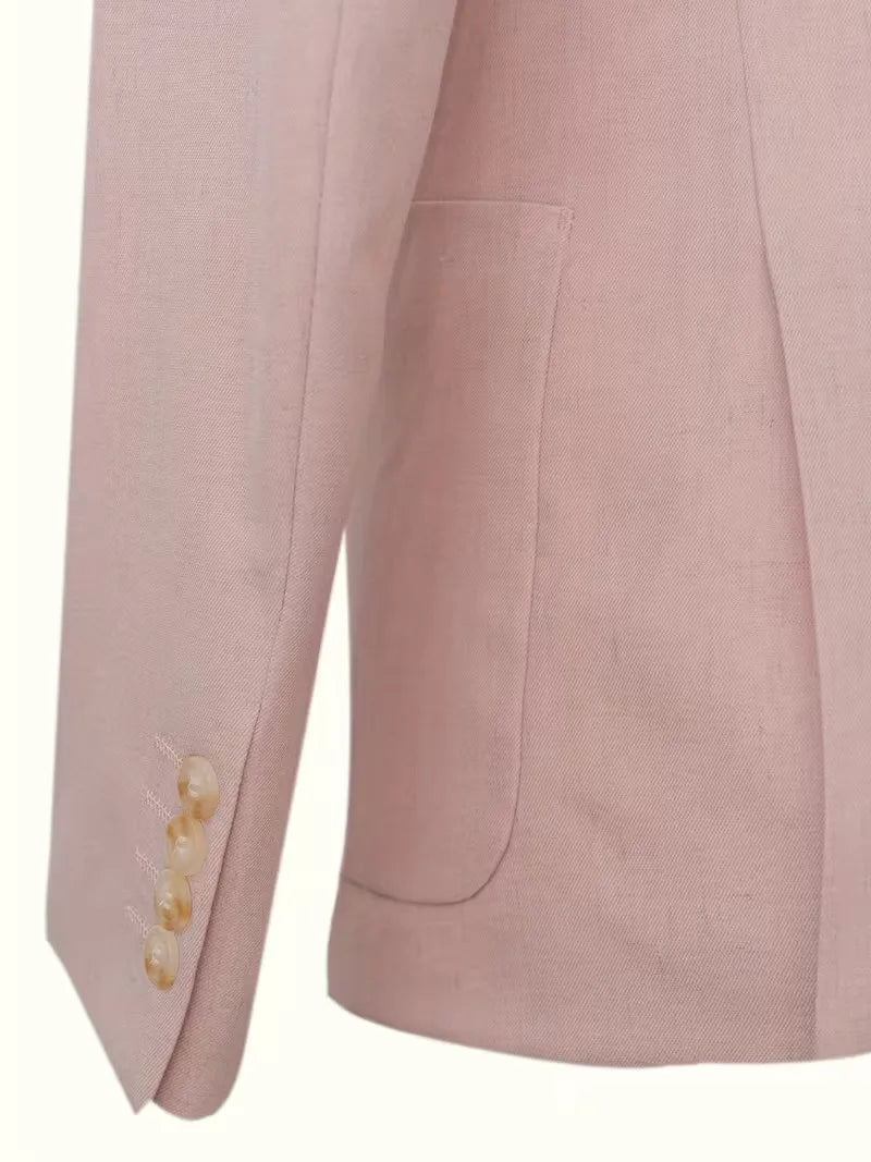 Blazer with V-neck and buttons