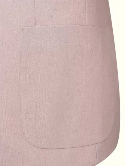 Blazer with V-neck and buttons