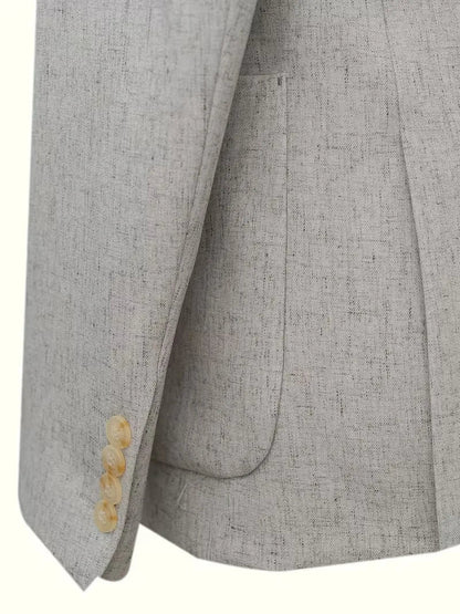 Blazer with V-neck and buttons