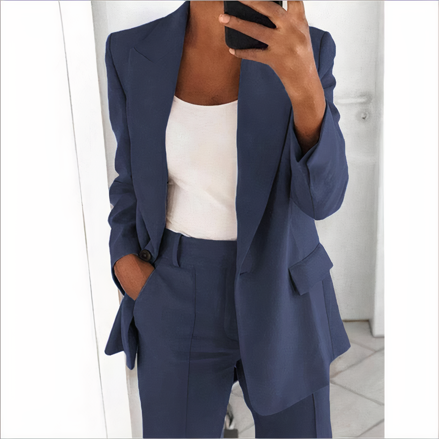 Blazer with pants for women - comfortable and airy