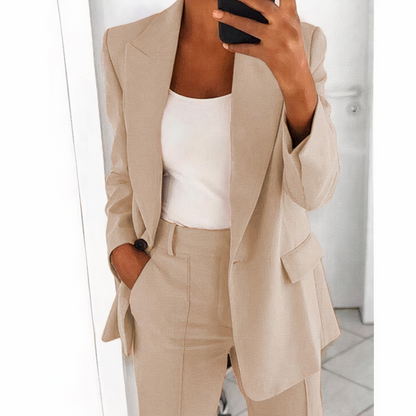Blazer with pants for women - comfortable and airy