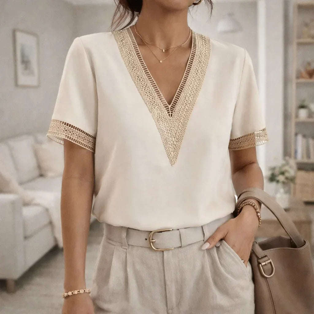 Blouse with Lace Details