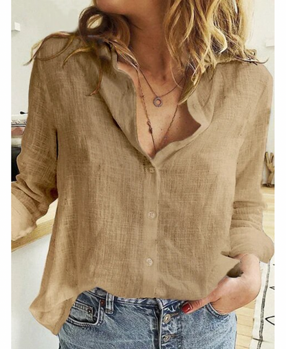 Blouse with Long Sleeves for Women - Xania