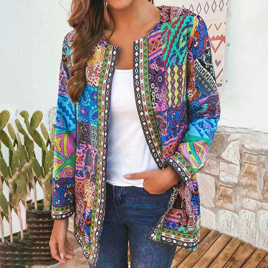 Chaleco de punto estilo retro para mujer