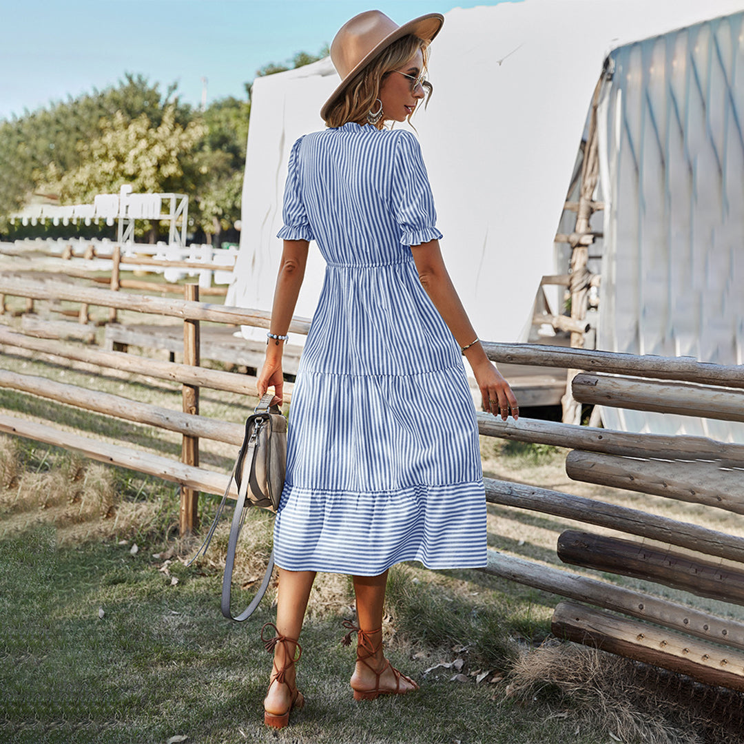 Linda – Striped Summer Dress