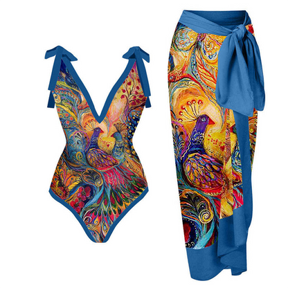Costume da bagno vintage con volant