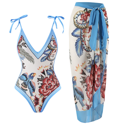 Costume da bagno vintage con volant