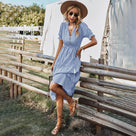 Linda – Robe d’été rayée