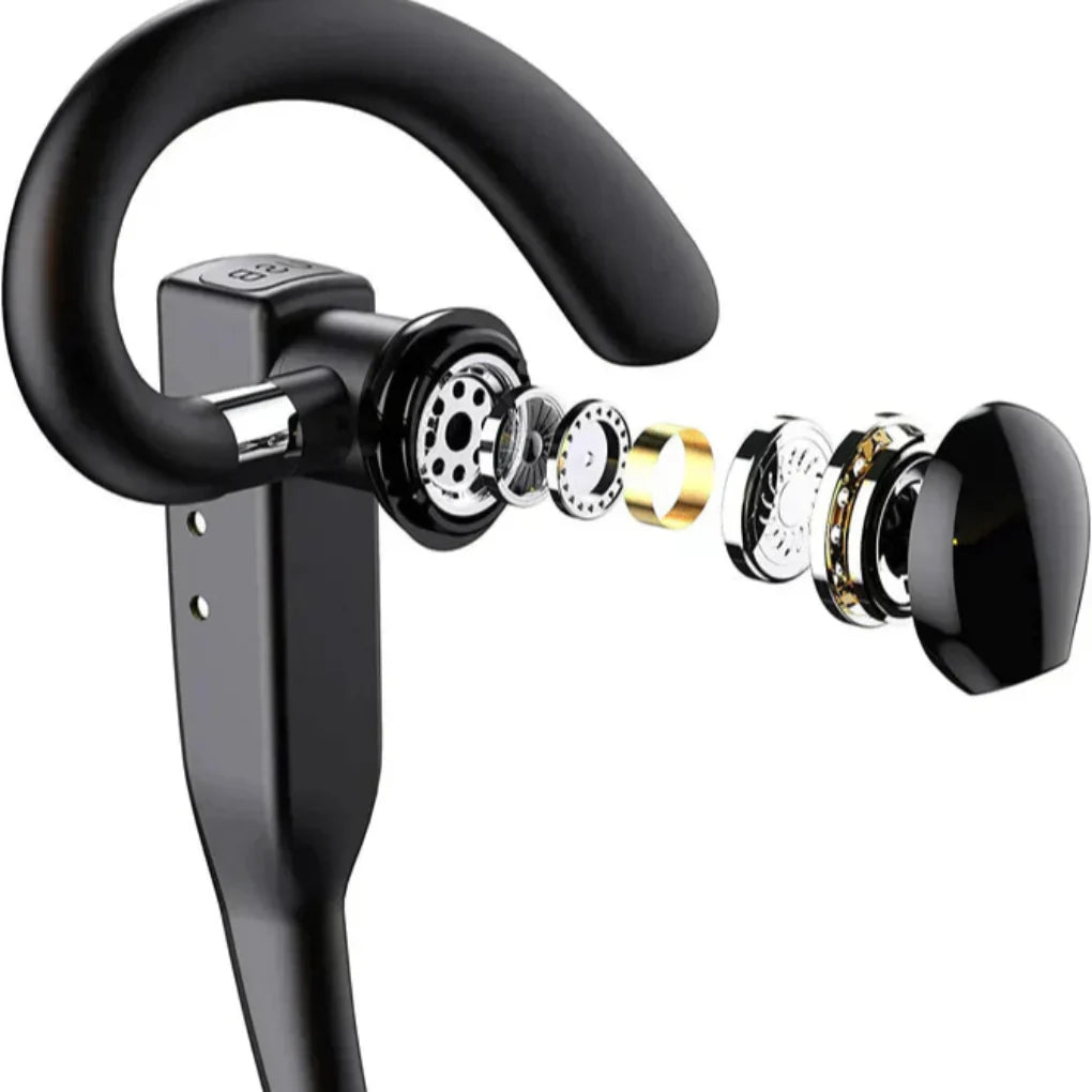Bluetooth 5.1 Noise Cancelling Headset with Dual Microphone for Men
