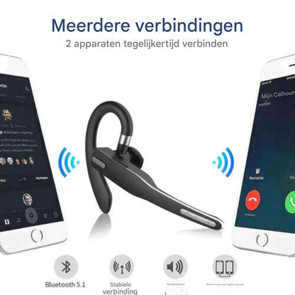 Bluetooth 5.1 Noise Cancelling Headset with Dual Microphone for Men