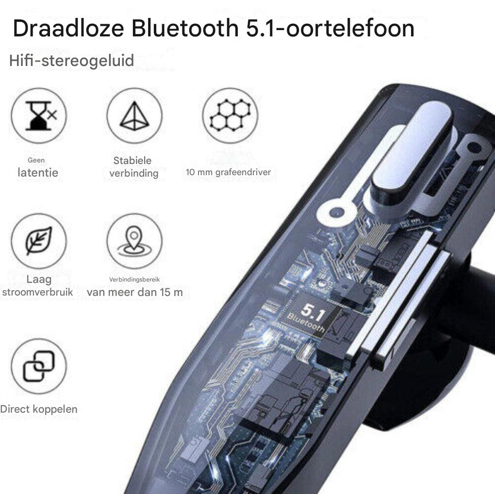 Bluetooth 5.1 Noise Cancelling Headset with Dual Microphone for Men