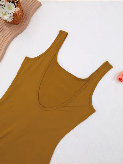 Bodysuit with Round Neck