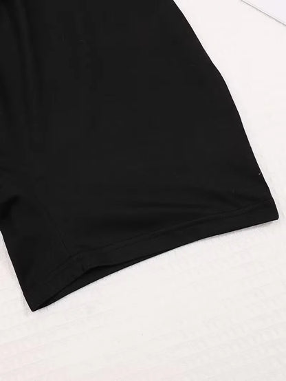 Bodysuit with Round Neck