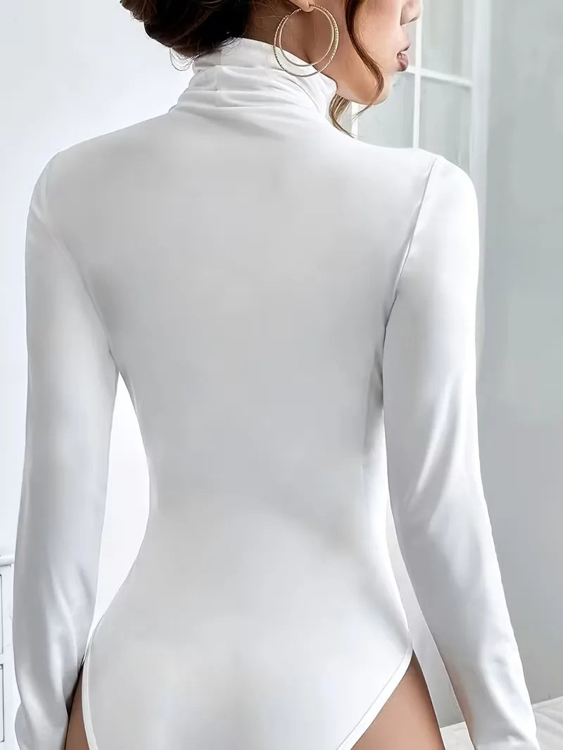 Bodysuit with Turtle Neckline