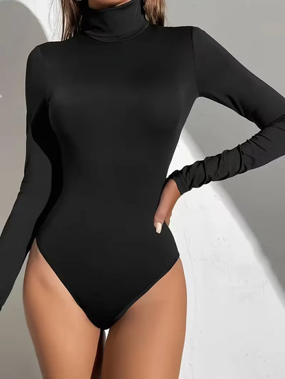 Bodysuit with Turtle Neckline