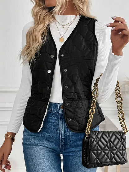 Bodywarmer with Button Closure
