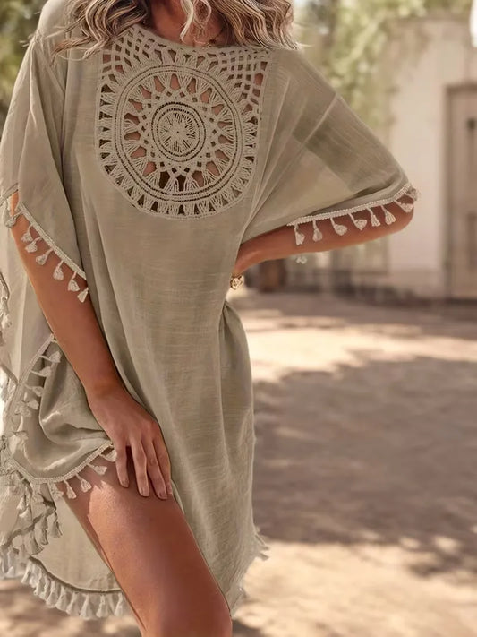 Bohemian Cover-Up with Lace