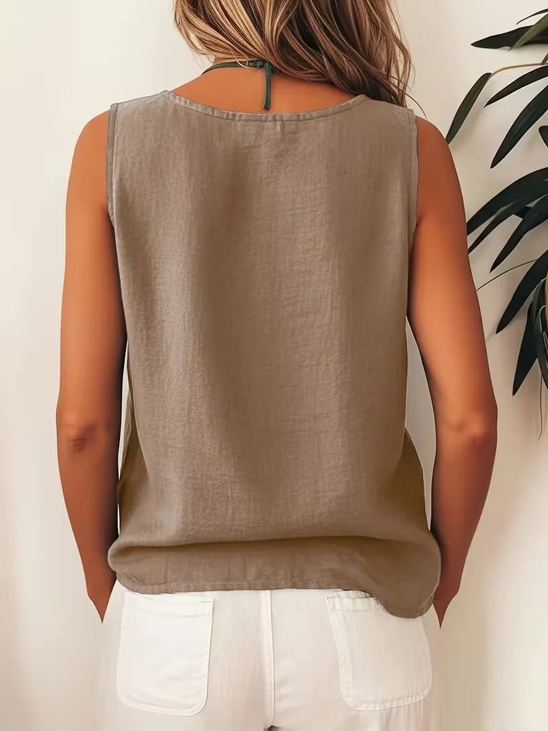 Bohemian ladies' blouse with buttons