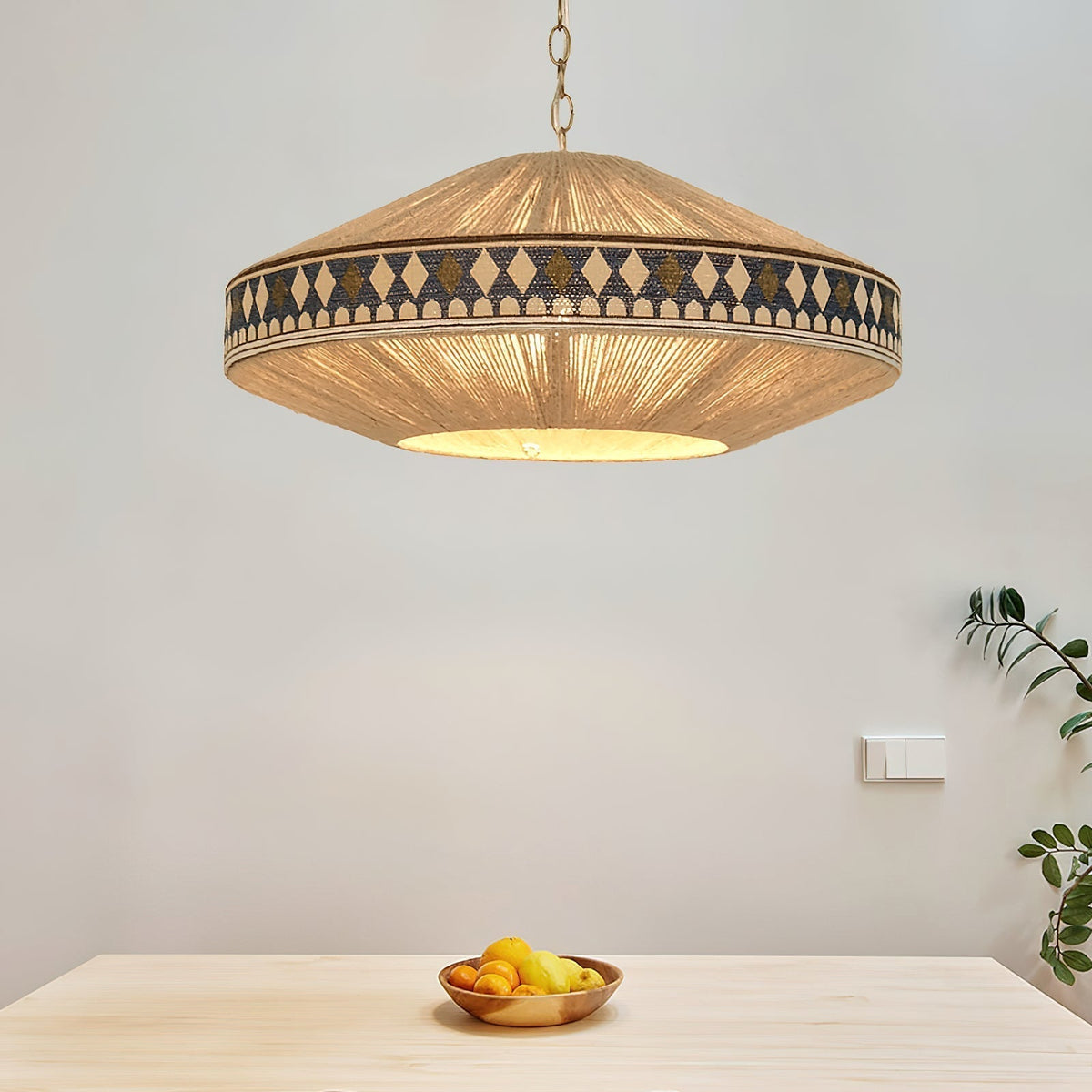 Lámpara colgante bohemia con flecos – Estilo boho divertido