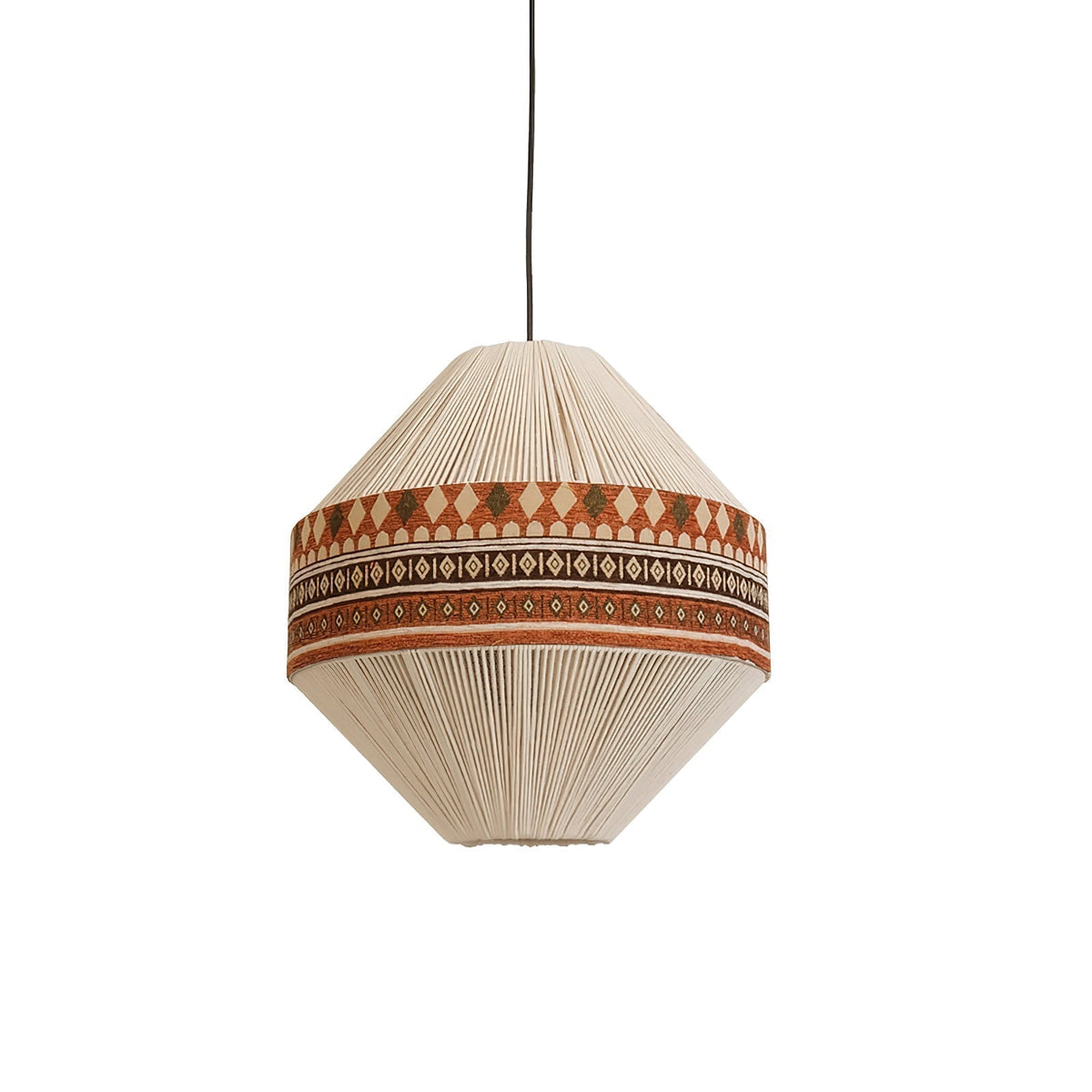 Lámpara colgante bohemia con flecos – Estilo boho divertido