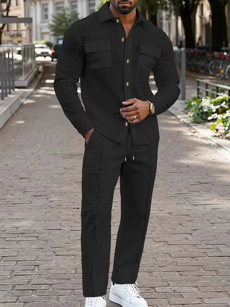 Bomber Jacket with Button Closure and Chest Pockets