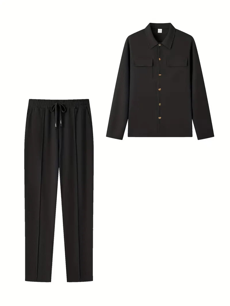 Bomber Jacket with Button Closure and Chest Pockets
