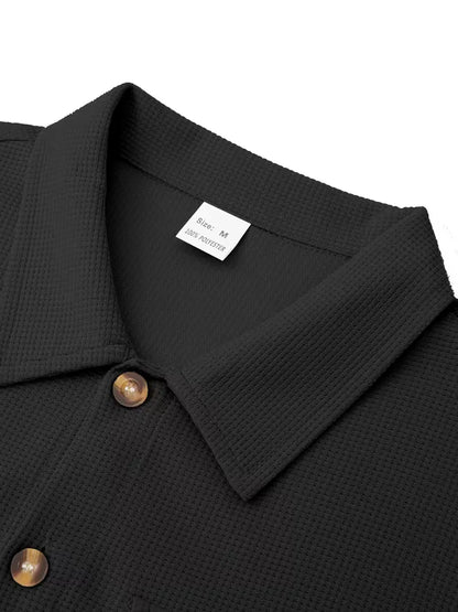 Bomber Jacket with Button Closure and Chest Pockets