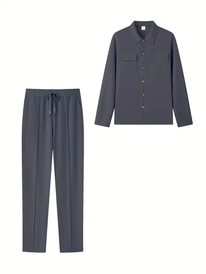 Bomber Jacket with Button Closure and Chest Pockets