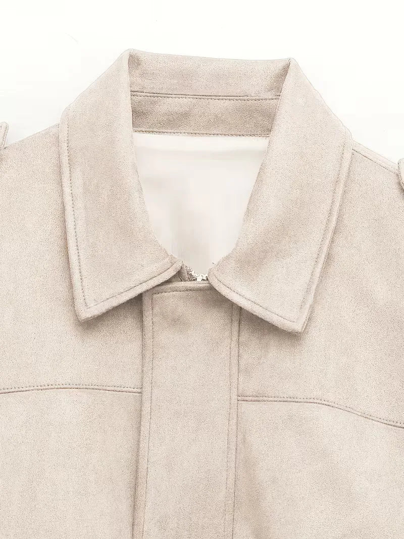 Bomber jacket with oversized fit