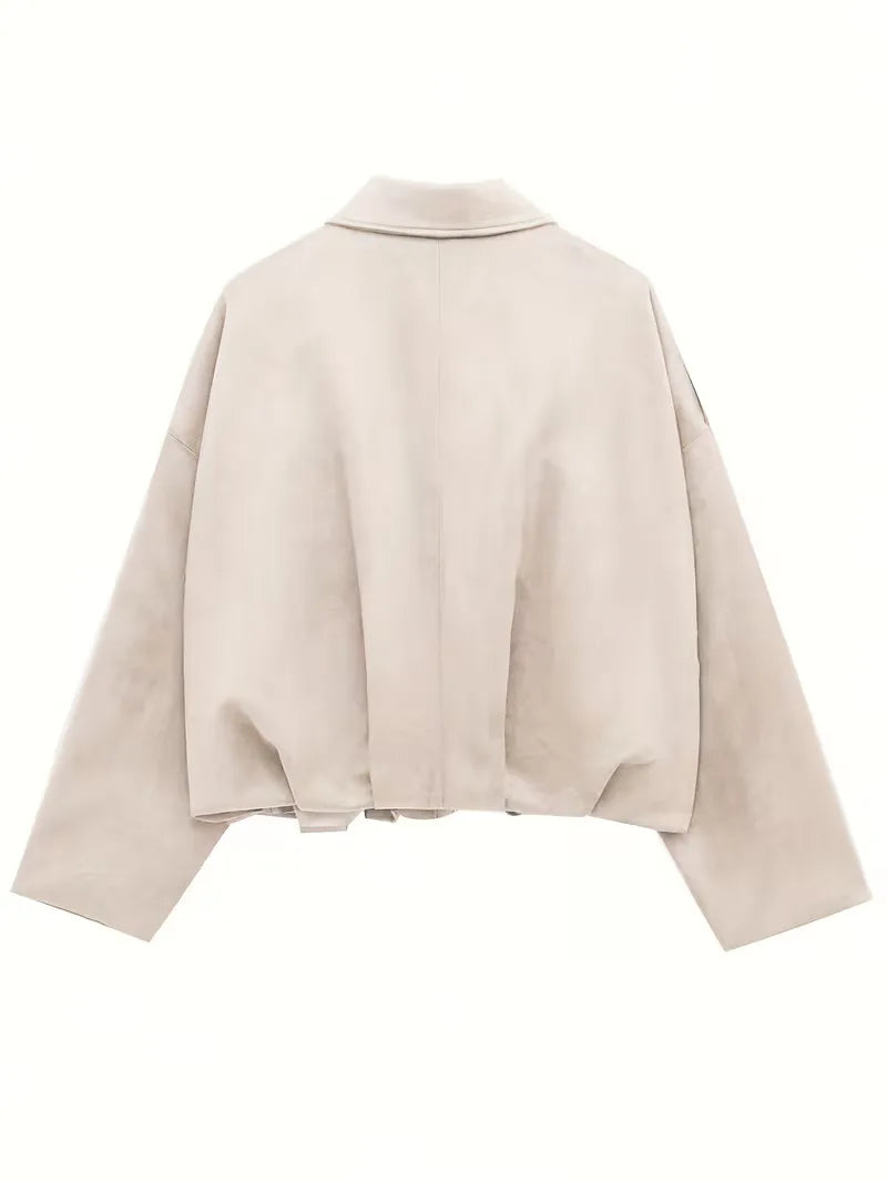 Bomber jacket with oversized fit
