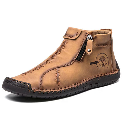 Boots with Zip and Rubber Sole