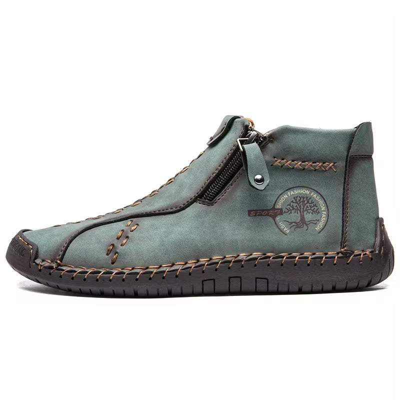 Boots with Zip and Rubber Sole
