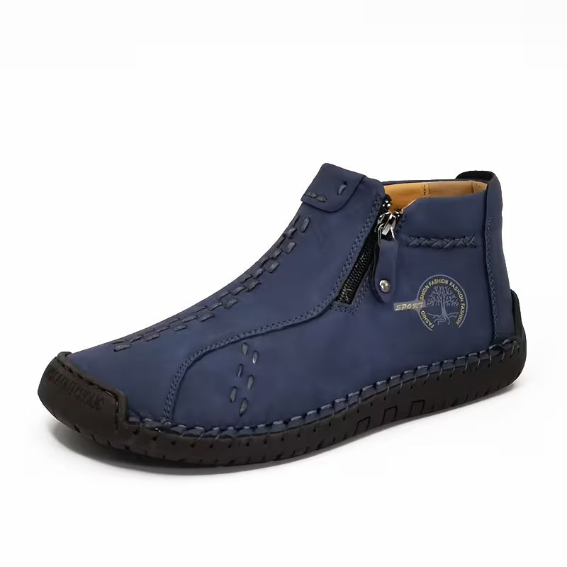 Boots with Zip and Rubber Sole