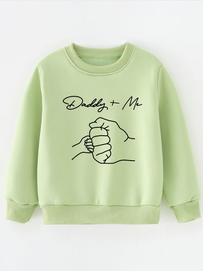 Boys' Casual Sweater with Long Sleeves and Graphic Pattern Round Neck - Leandro
