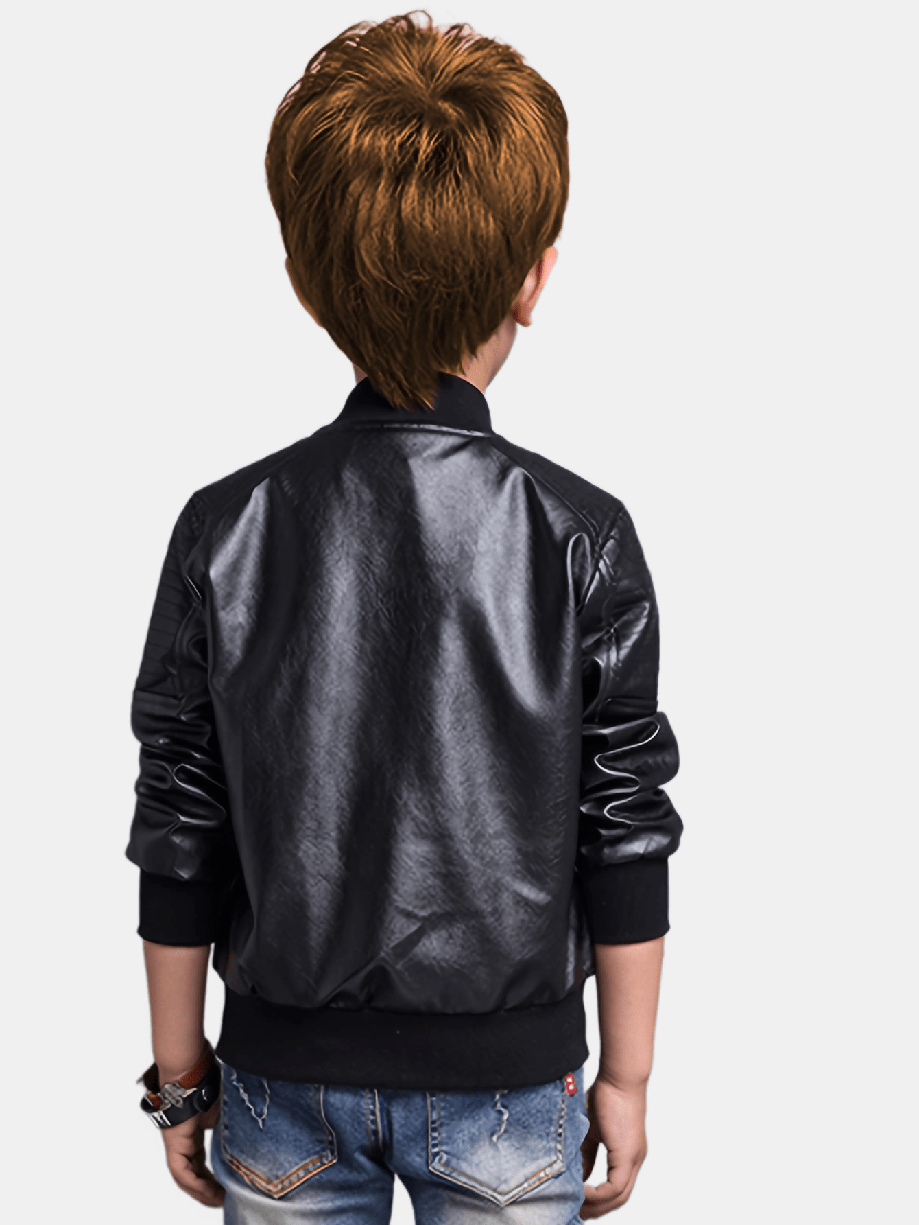 Boys' Cool Jacket with Stand-Up Collar and Zipper - Raffy