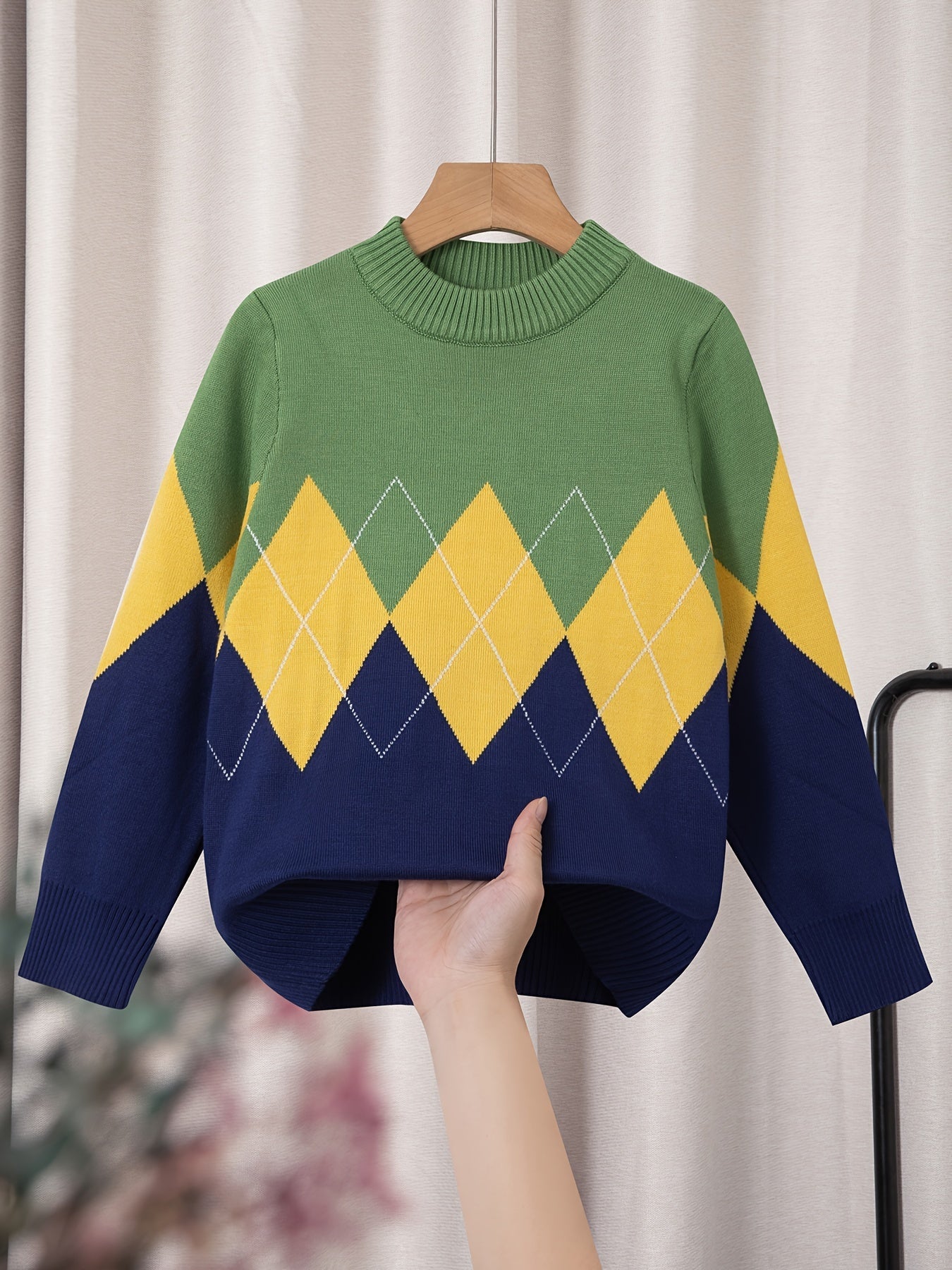 Boys' Knitted Sweater for Kids - Jade
